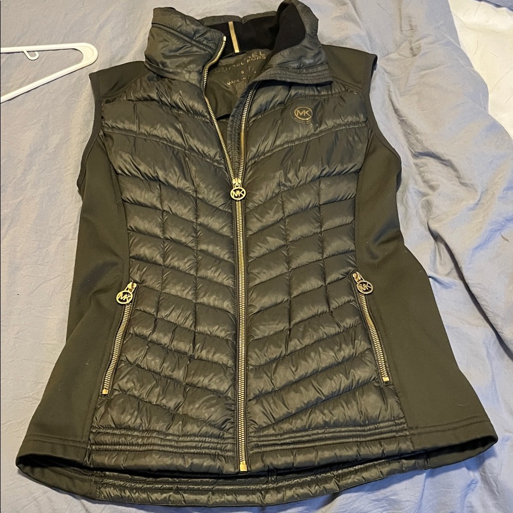 Michael Kors dark green Quilted Women's Vest